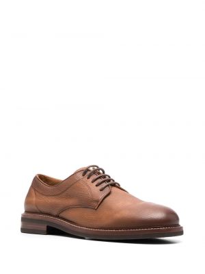 Nėriniuotos derby batai su raišteliais Brunello Cucinelli ruda