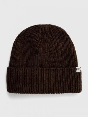 Вовняна шапка Solid коричнева