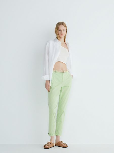 Pantalones chinos Esprit verde