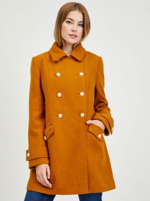 Płaszcz zimowy wełniany Orsay brązowy