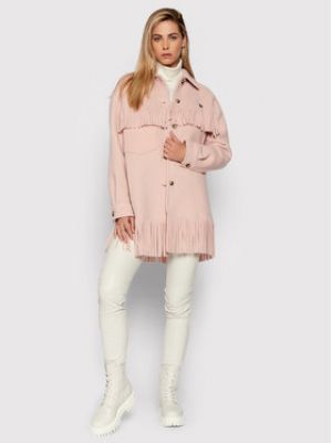 Zimní kabát Pinko růžový