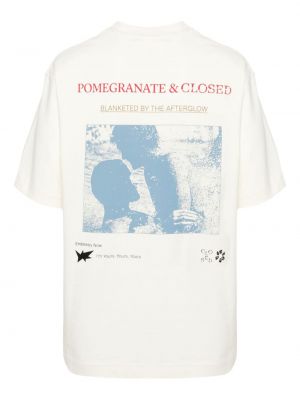 T-shirt aus baumwoll mit print Closed weiß