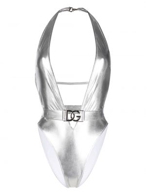 Maudymosi kostiumėlis Dolce & Gabbana sidabrinė