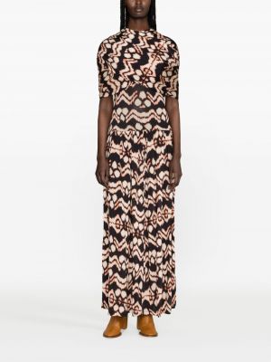 Sukienka midi z nadrukiem w abstrakcyjne wzory Ulla Johnson