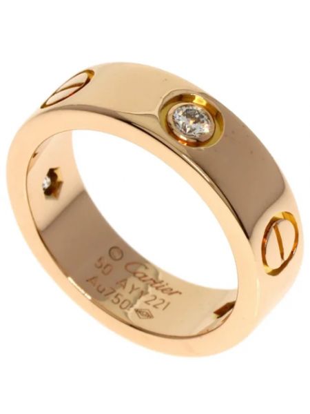 Złoty pierścionek z różowego złota retro Cartier Vintage