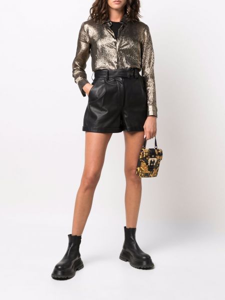 Bolso shopper con estampado Versace Jeans Couture negro