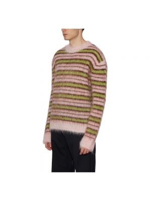 Jersey de lana a rayas de tela jersey Marni rosa