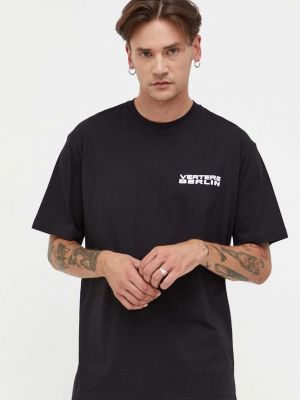Bavlněné tričko s potiskem Vertere Berlin černé