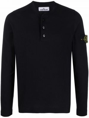 Bomull sweatshirt Stone Island svart