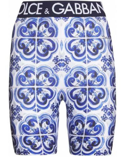 Džerzej cyklistické šortky Dolce & Gabbana modrá