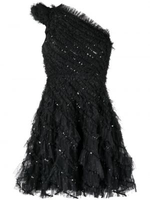Koktejlové šaty Needle & Thread černé