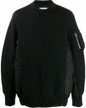 Jersey de tela jersey Sacai negro