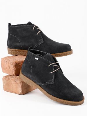 Кожаные ботинки на шнуровке Gönderi̇(r) черные