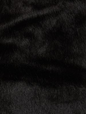 Φούστα mini με γούνα Weworewhat μαύρο