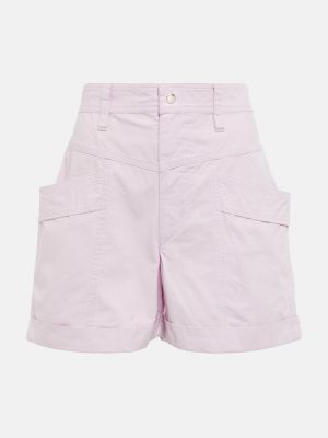 Pantalones cortos de algodón Marant Etoile violeta