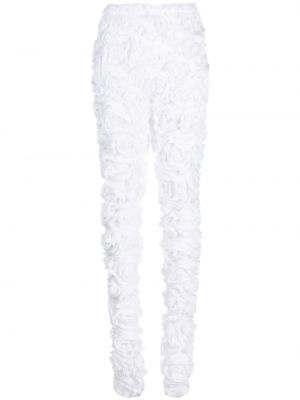 Φλοράλ παντελόνι Comme Des Garçons λευκό