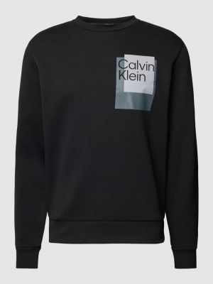 Bluza z nadrukiem Ck Calvin Klein czarna
