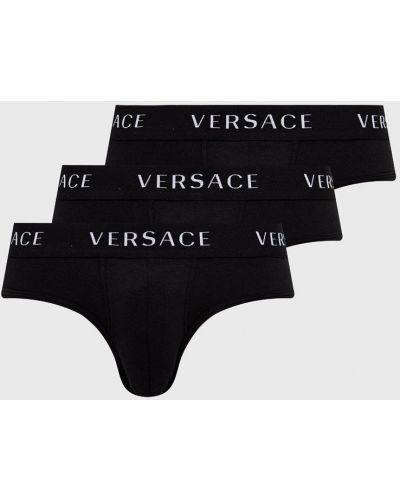 Slipy Versace czarne