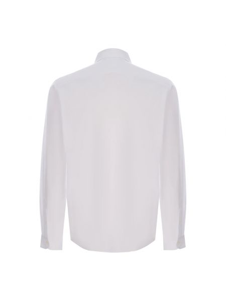 Camisa de algodón de tela jersey Filippo De Laurentiis blanco
