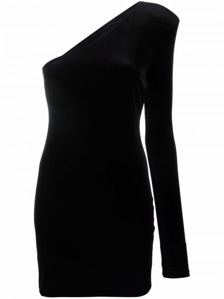 Vestido de cóctel de terciopelo‏‏‎ Patrizia Pepe negro