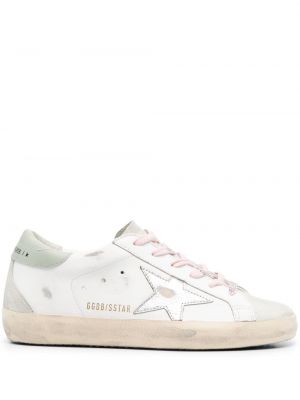 Læder sneakers med stjernemønster Golden Goose