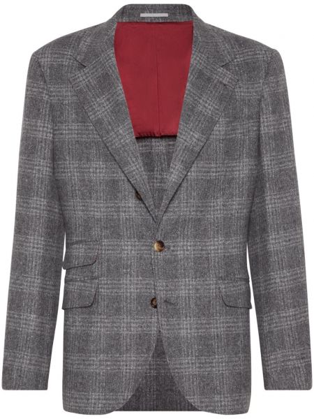 Kontrolleret blazer Brunello Cucinelli grå