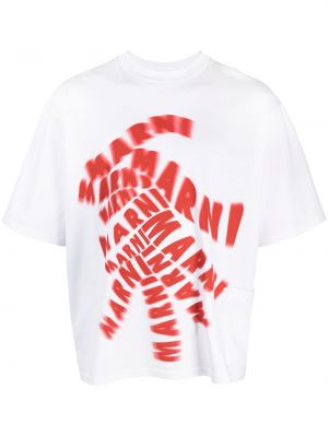 Camiseta con estampado Marni blanco