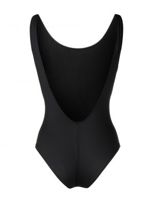 Raštuotas vientisas maudymosi kostiumėlis Armani Exchange juoda