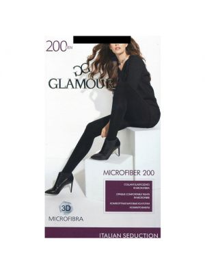 Колготки женские Microfiber 70   (nero), размер 4 Glamour - Черный