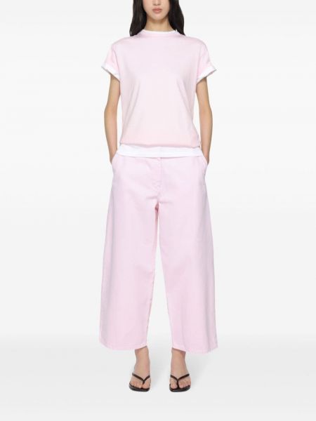 Kokvilnas t-krekls džersija Studio Nicholson rozā
