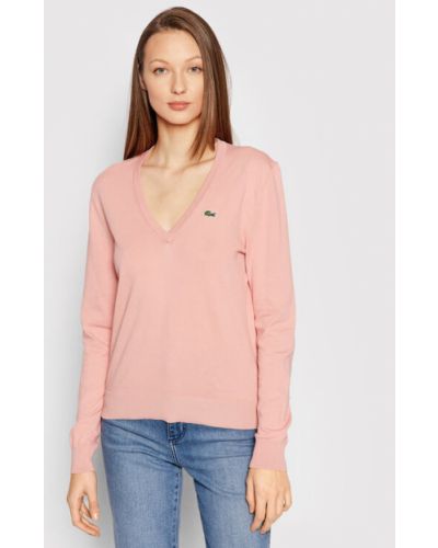 Sweter AF7013 Różowy Regular Fit Lacoste
