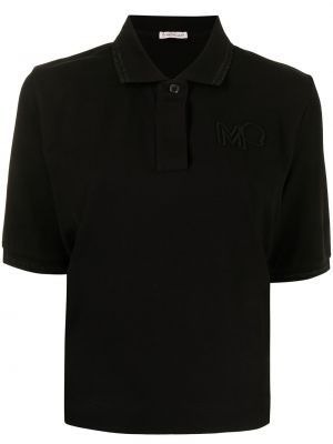 Relaxed poloskjorte Moncler svart