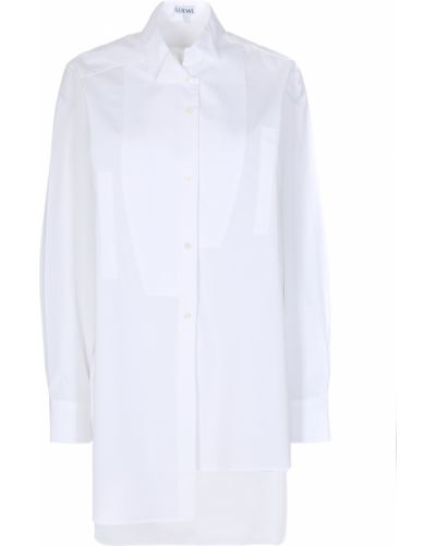 Хлопковая рубашка Loewe белая