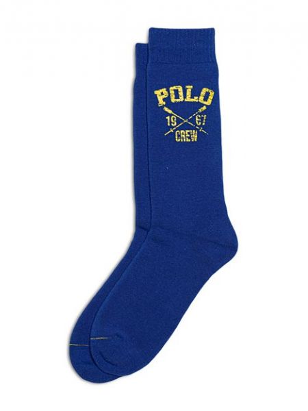 Хлопковые носки Polo Ralph Lauren синие