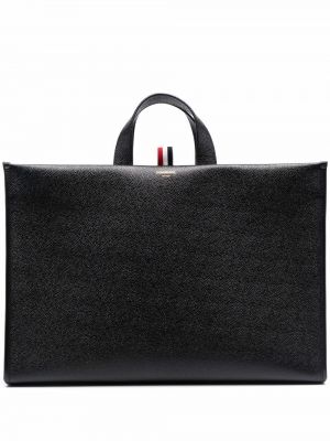 Nakupovalna torba Thom Browne črna