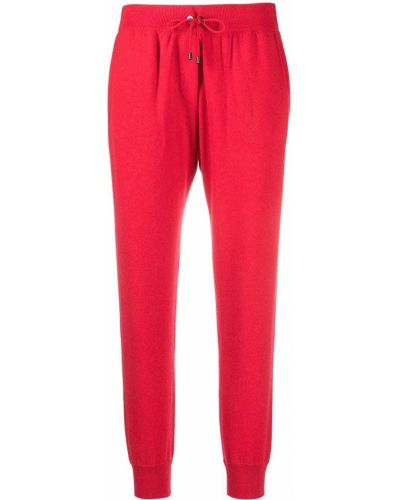 Pantalones de chándal de punto Brunello Cucinelli rojo
