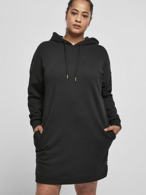 Oversized šaty s kapucňou Urban Classics čierna