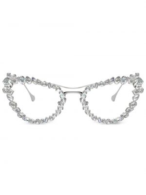 Očala s kristali Swarovski srebrna