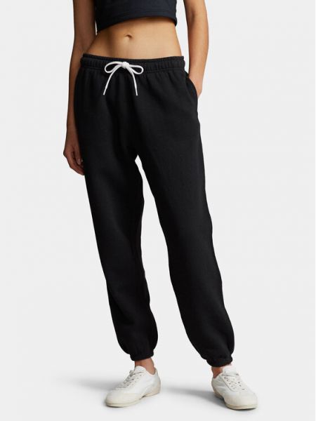 Priliehavé teplákové nohavice Polo Ralph Lauren čierna