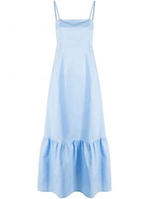 Bavlnené midi šaty Liu Jo modrá
