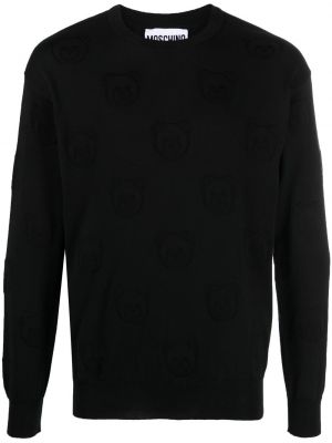 Пуловер Moschino черно