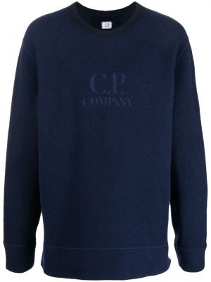 Φούτερ fleece με κέντημα C.p. Company μπλε