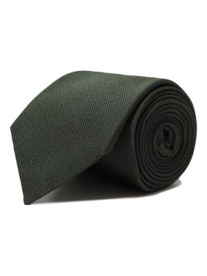 Хлопковый шелковый галстук Van Laack зеленый