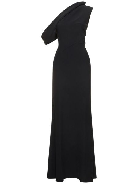Viskózové šaty Alexander Mcqueen čierna