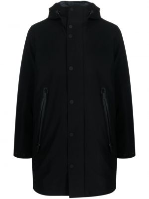 Палто с качулка Roberto Ricci Designs черно