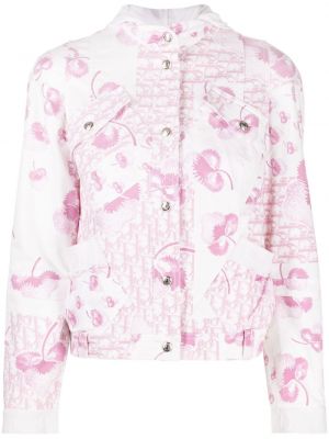 Kvetinová bavlnená bunda Christian Dior
