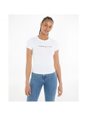 Camiseta slim fit manga corta Tommy Jeans blanco