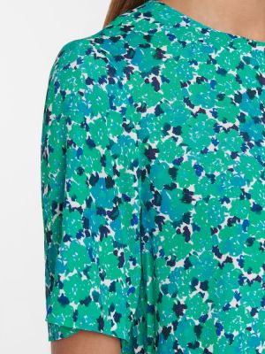 Bluza s cvetličnim vzorcem A.p.c. modra