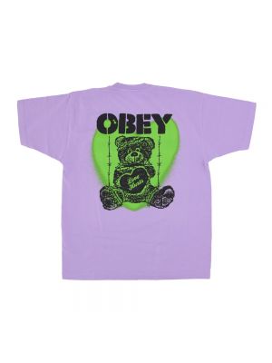 Koszulka Obey fioletowa