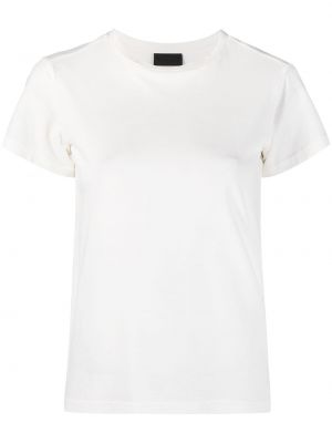 Camiseta slim fit a rayas Moncler blanco